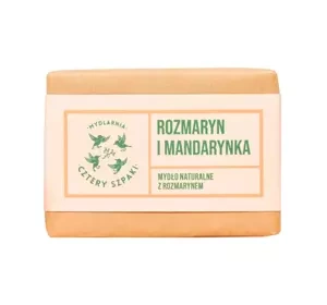 Mydlarnia Cztery Szpaki festes Seifenstück Rosmarin und Mandarine 110g